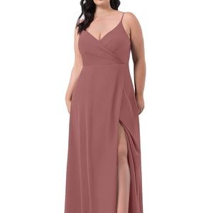 AZAZIE LENNON
A-Line Lace Chiffon Floor-Length Dress - Dusty Rose